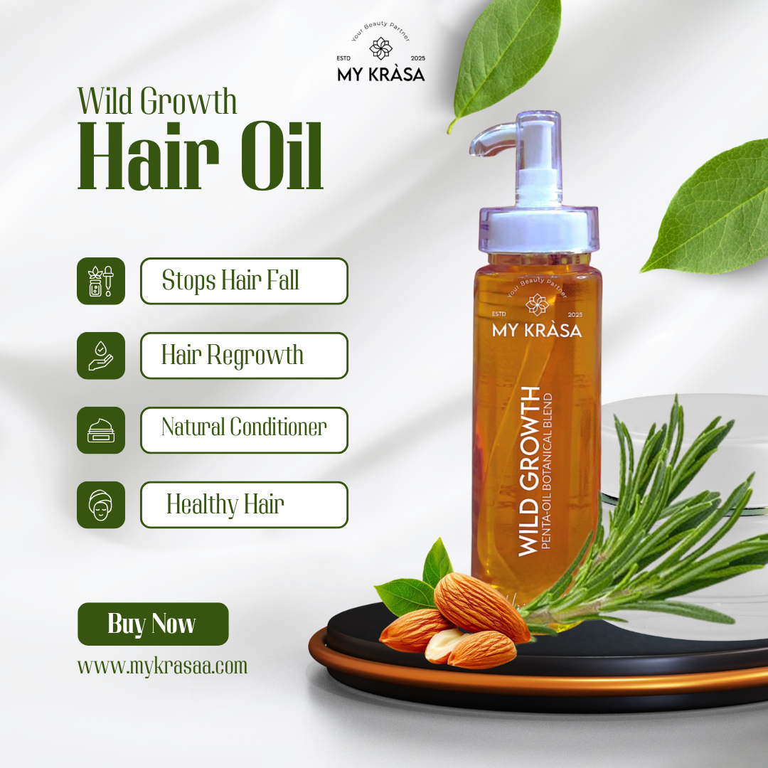 Best Hair Oil in Pakistan My Kràsa Wild Growth Hair Oil